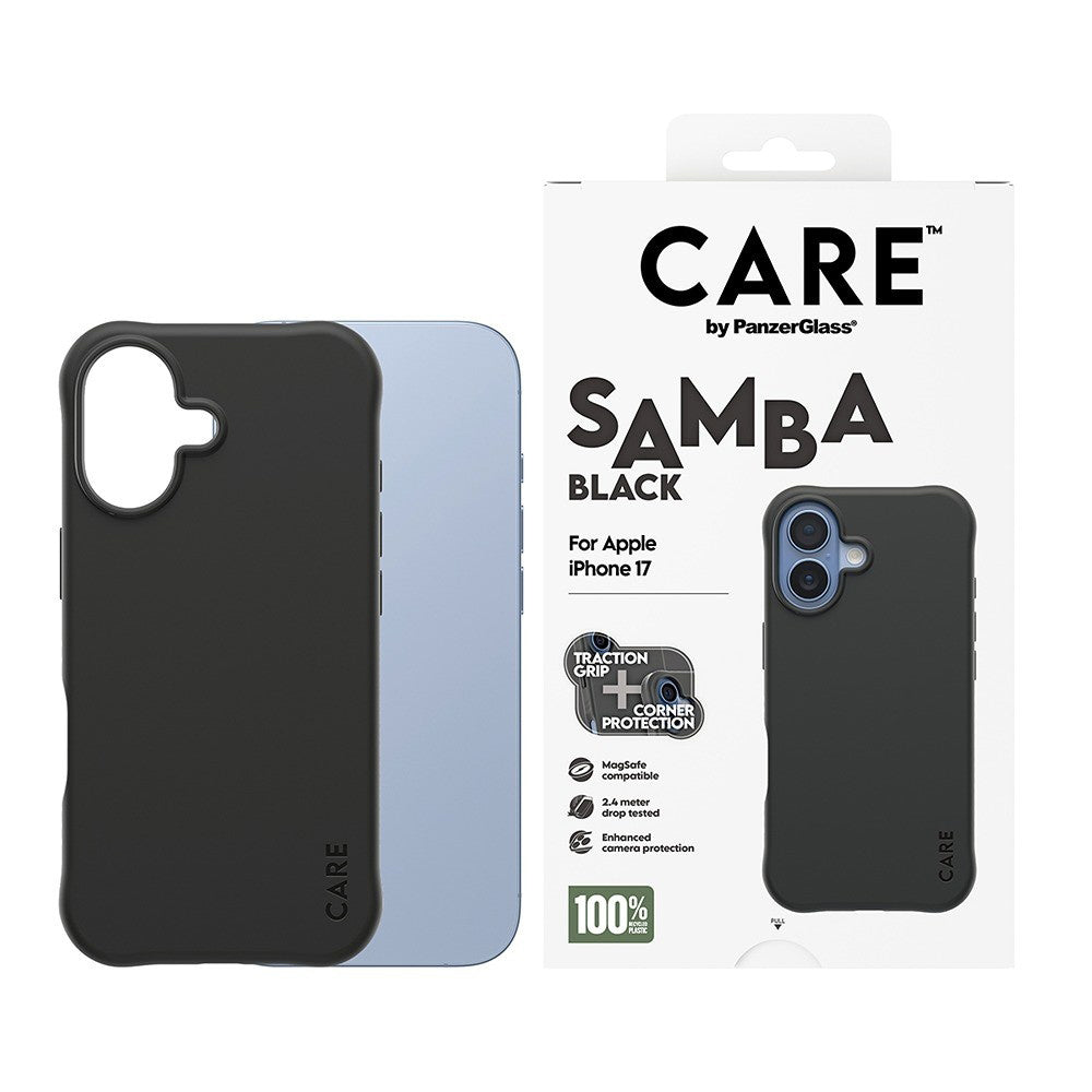 PanzerGlass® - CARE Fashionable Case w. MagSafe - iPhone 17 - Samba Black