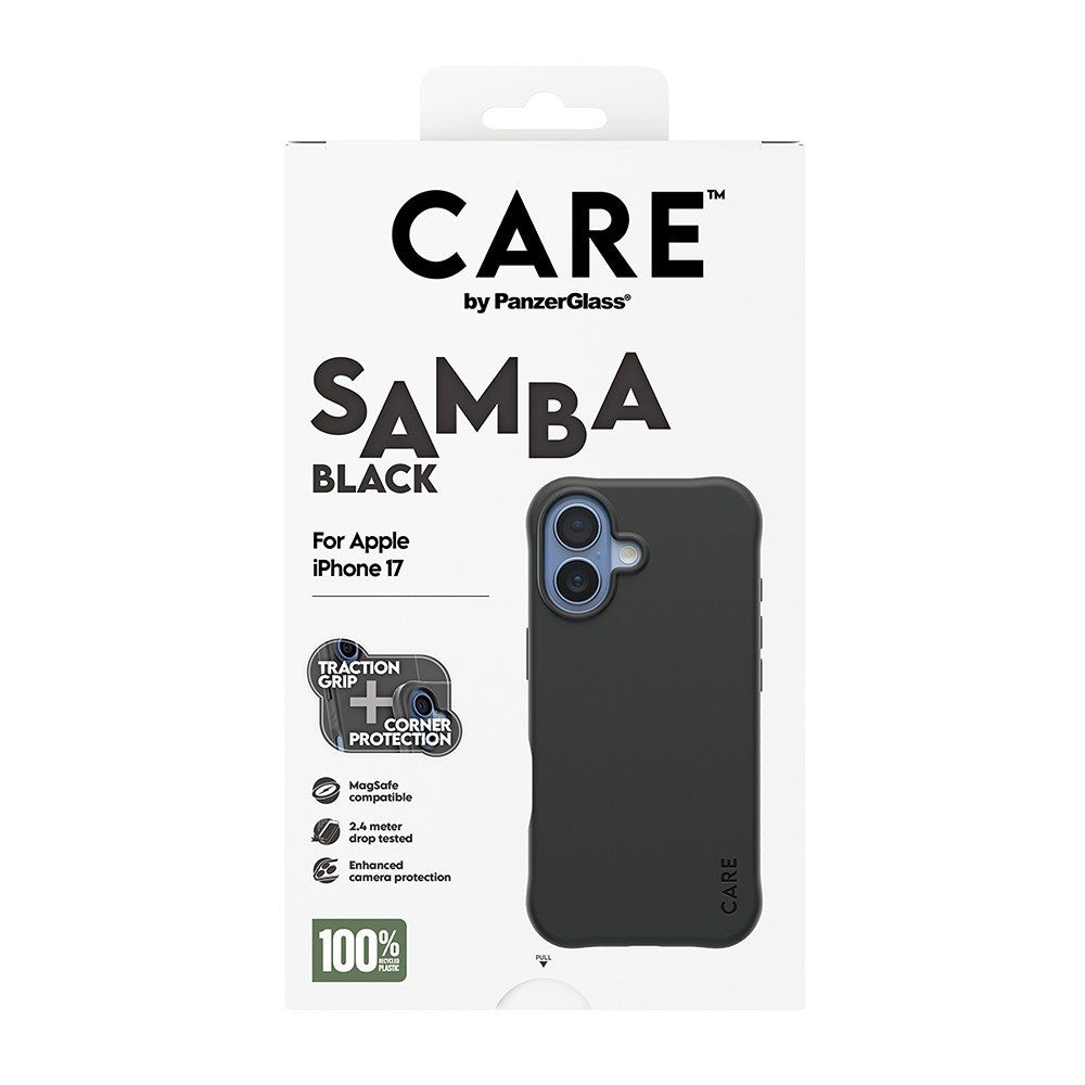 PanzerGlass® - CARE Fashionable Case w. MagSafe - iPhone 17 - Samba Black