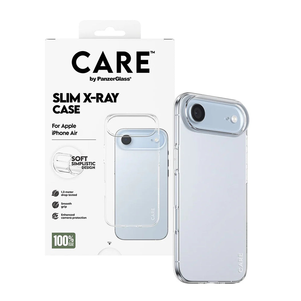 PanzerGlass® - CARE Fashionable Case X-Ray Soft Basic - iPhone 17 Air - Transparent
