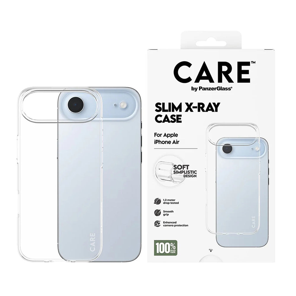 PanzerGlass® - CARE Fashionable Case X-Ray Soft Basic - iPhone 17 Air - Transparent