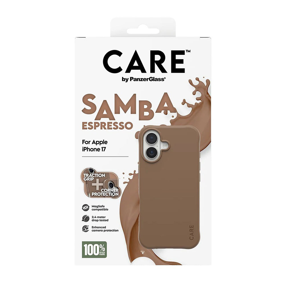 PanzerGlass® - CARE Fashionable Case w. MagSafe - iPhone 17 - Samba Espresso