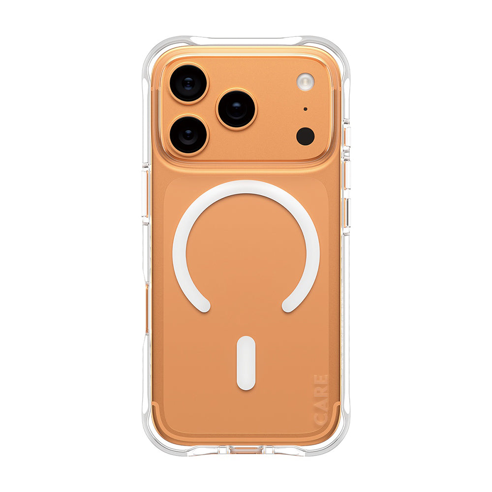 PanzerGlass® - CARE Fashionable Case w. White MagSafe - iPhone 17 Pro - Transparent