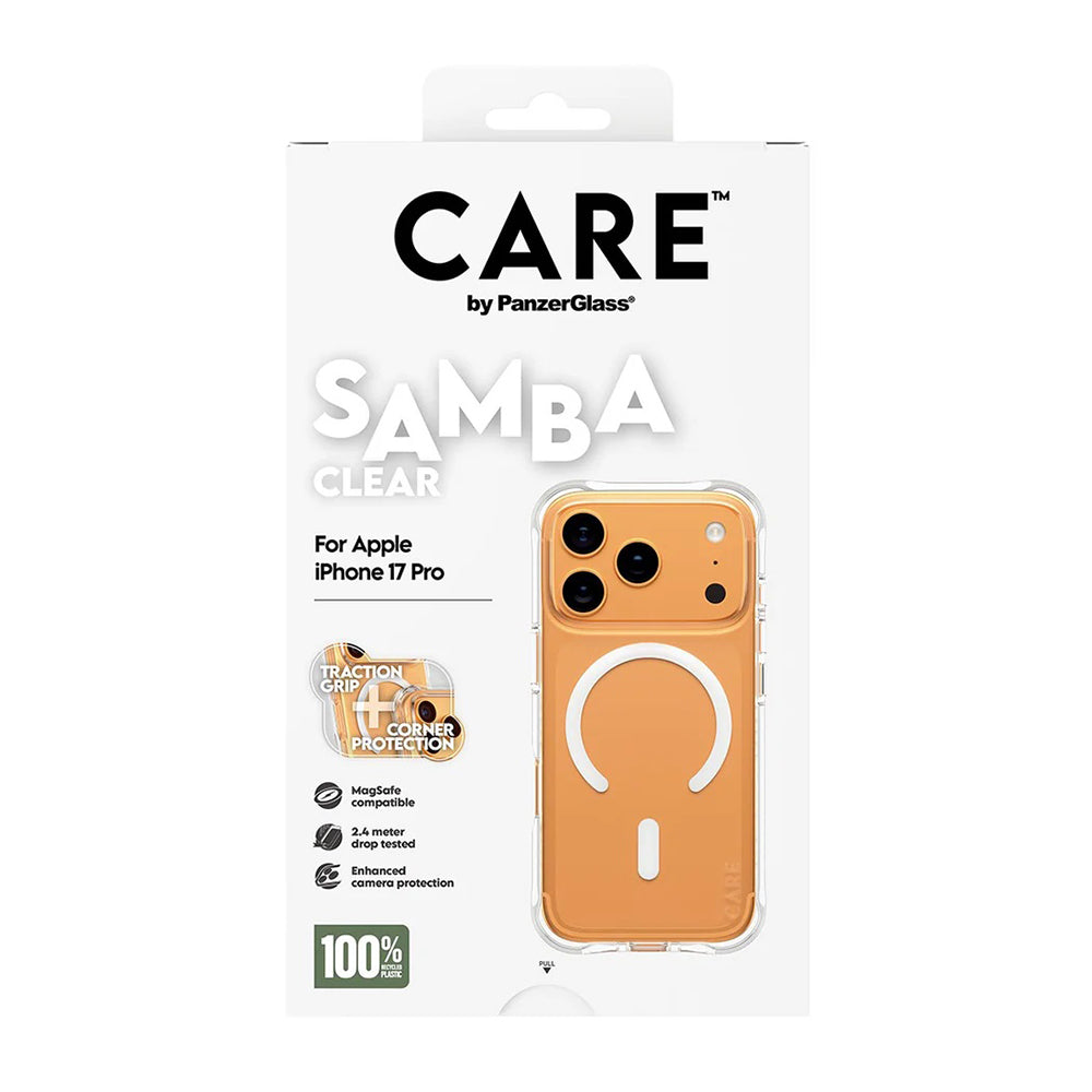 PanzerGlass® - CARE Fashionable Case w. White MagSafe - iPhone 17 Pro - Transparent