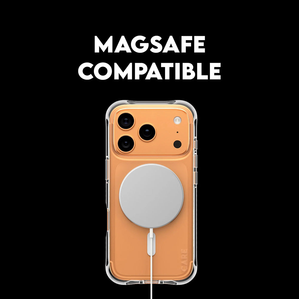 PanzerGlass® - CARE Fashionable Case w. White MagSafe - iPhone 17 Pro - Transparent