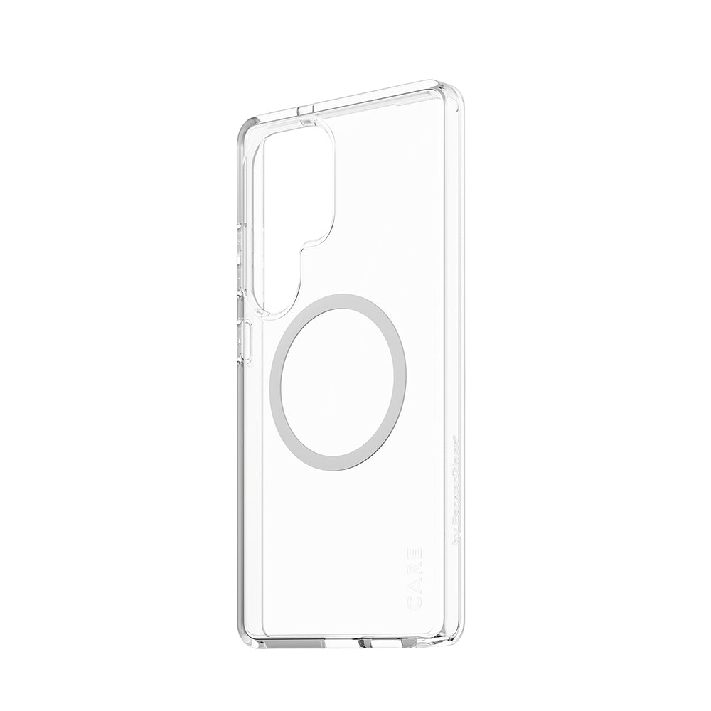 PanzerGlass® - CARE Flagship Urban Combat White Qi Compatible - Samsung Galaxy S25 Ultra - Clear