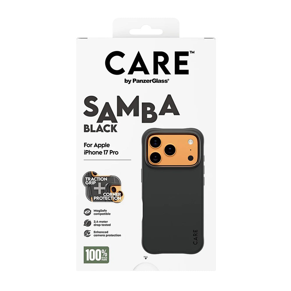 PanzerGlass® - CARE Fashionable Case w. MagSafe - iPhone 17 Pro - Samba Black