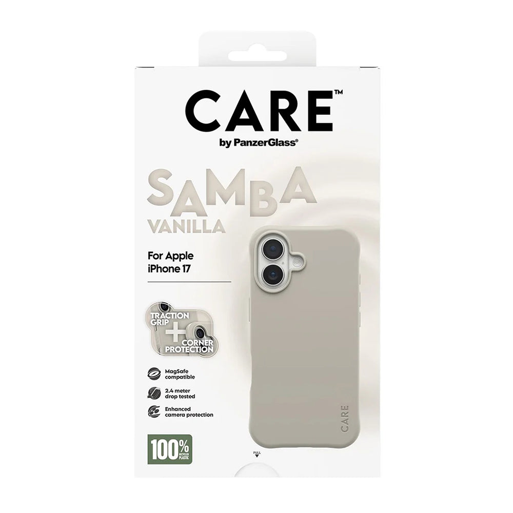 PanzerGlass® - CARE Fashionable Case w. MagSafe - iPhone 17 - Samba Vanilla