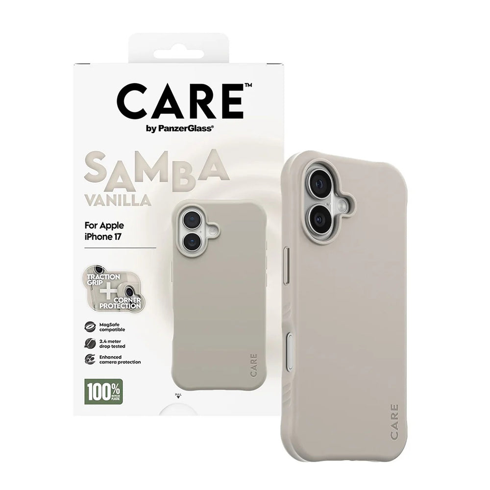 PanzerGlass® - CARE Fashionable Case w. MagSafe - iPhone 17 - Samba Vanilla