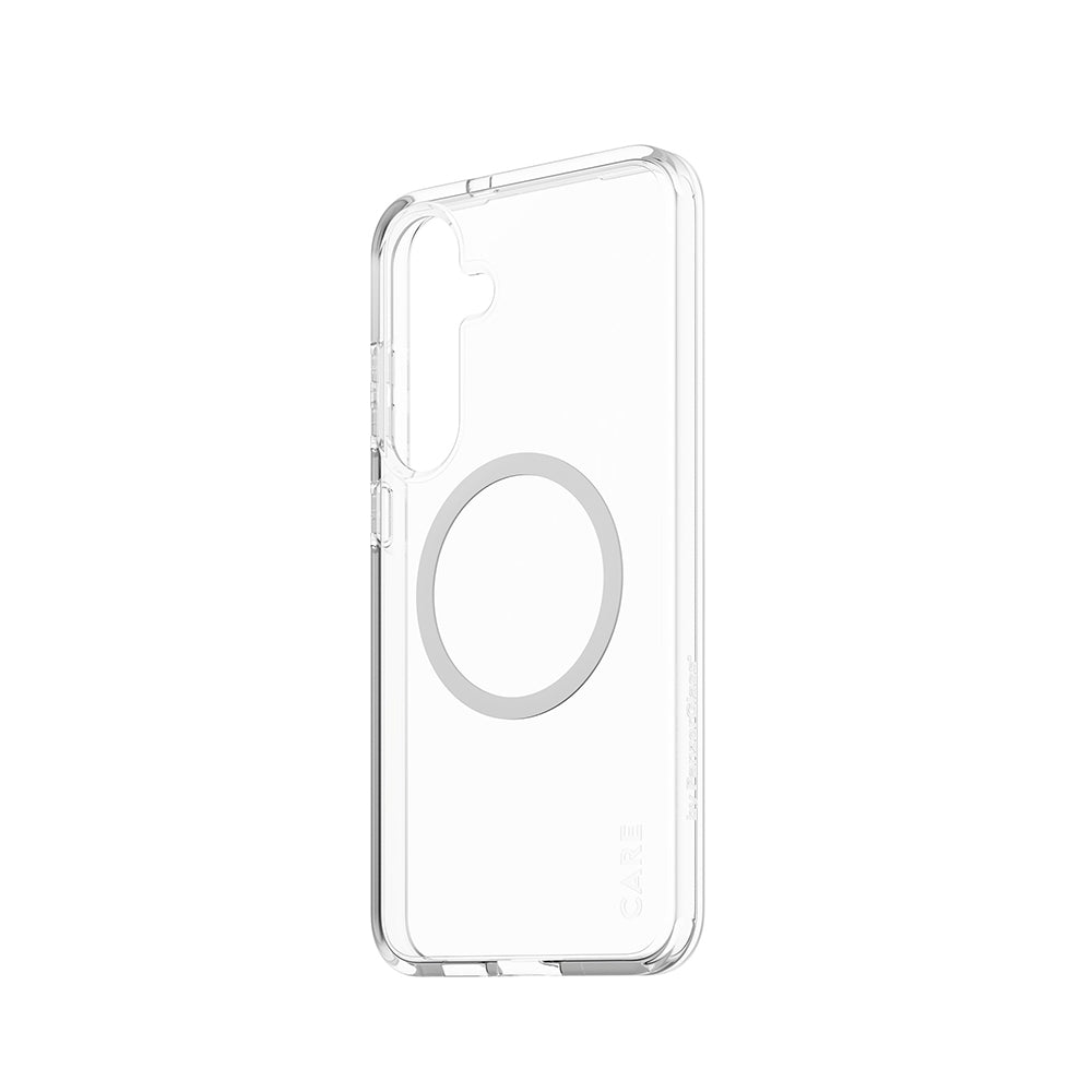 PanzerGlass® - CARE Flagship Urban Combat White Qi Compatible - Samsung Galaxy S25 Plus - Clear