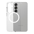 PanzerGlass® - CARE Flagship Urban Combat White Qi Compatible - Samsung Galaxy S25 - Clear