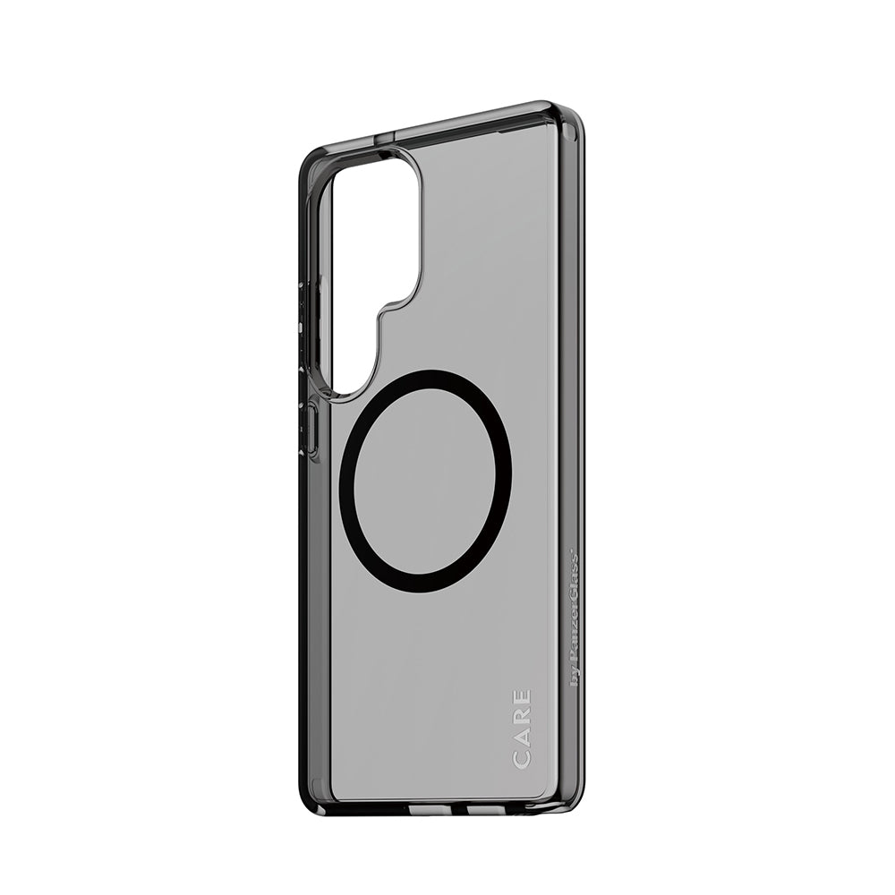 PanzerGlass® - CARE Flagship Urban Combat Black Qi Compatible - Samsung Galaxy S25 Ultra - Smokey