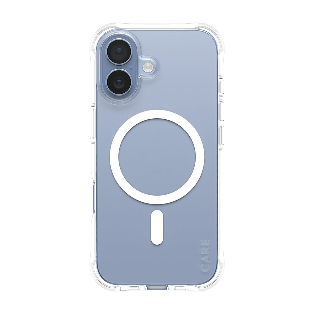 PanzerGlass® - CARE Fashionable Case w. White MagSafe - iPhone 17 - Transparent