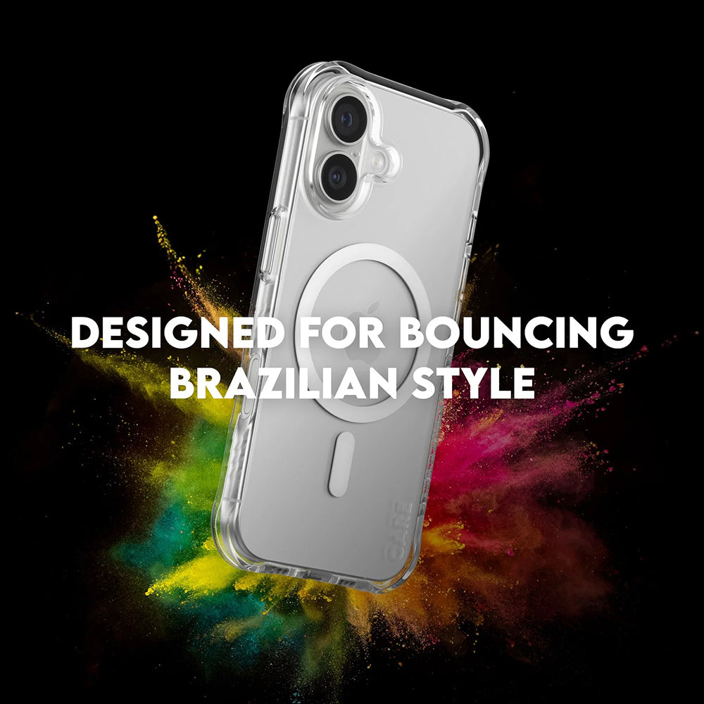 PanzerGlass® - CARE Fashionable Case w. White MagSafe - iPhone 17 - Transparent