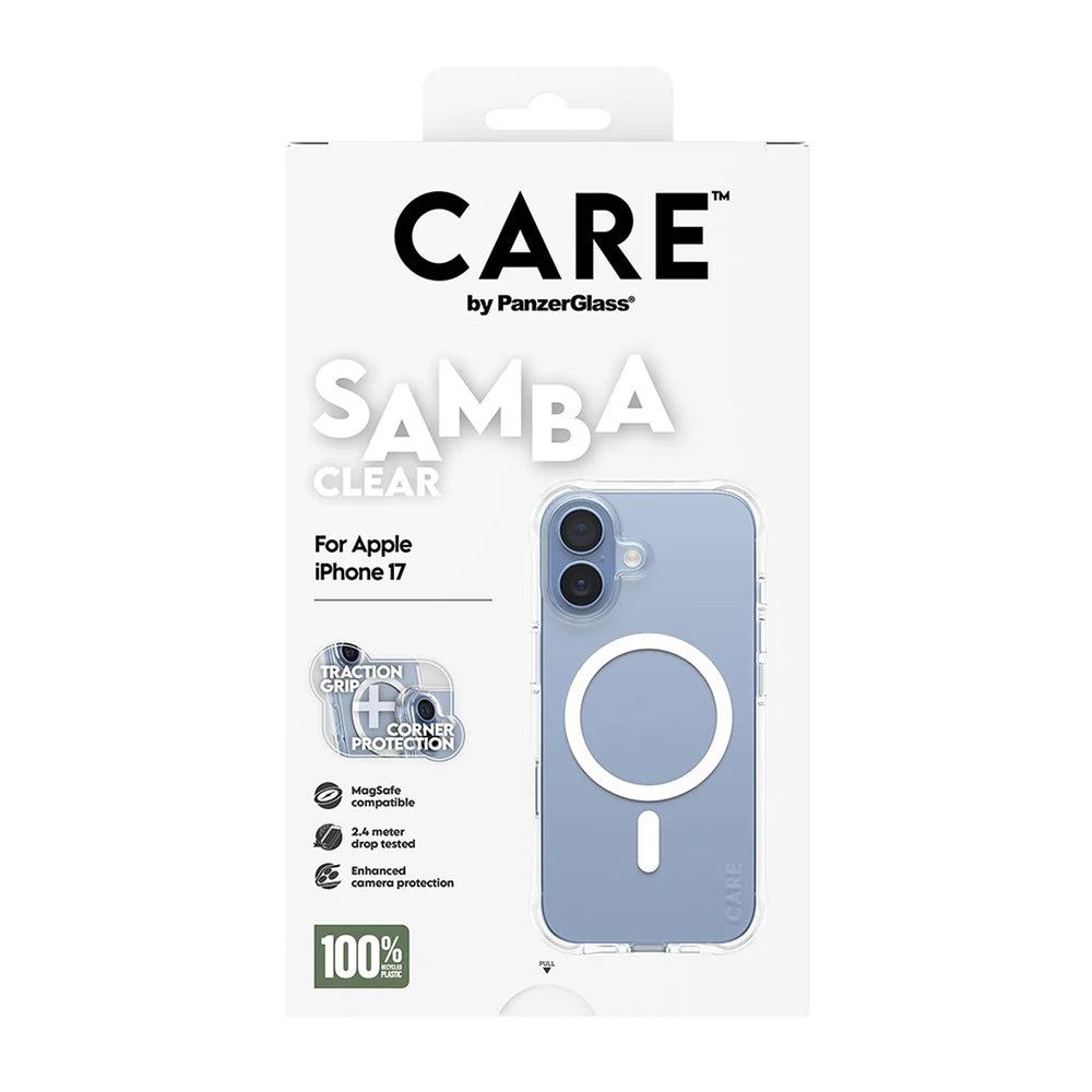 PanzerGlass® - CARE Fashionable Case w. White MagSafe - iPhone 17 - Transparent