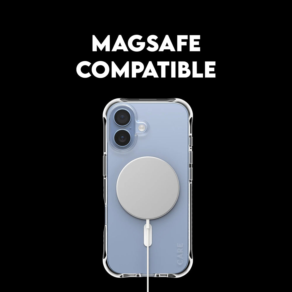 PanzerGlass® - CARE Fashionable Case w. White MagSafe - iPhone 17 - Transparent