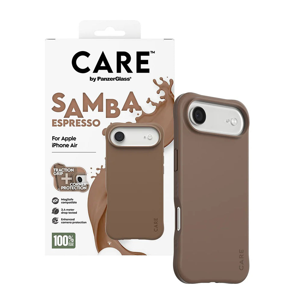 PanzerGlass® - CARE Fashionable Case w. MagSafe - iPhone 17 Air - Samba Espresso