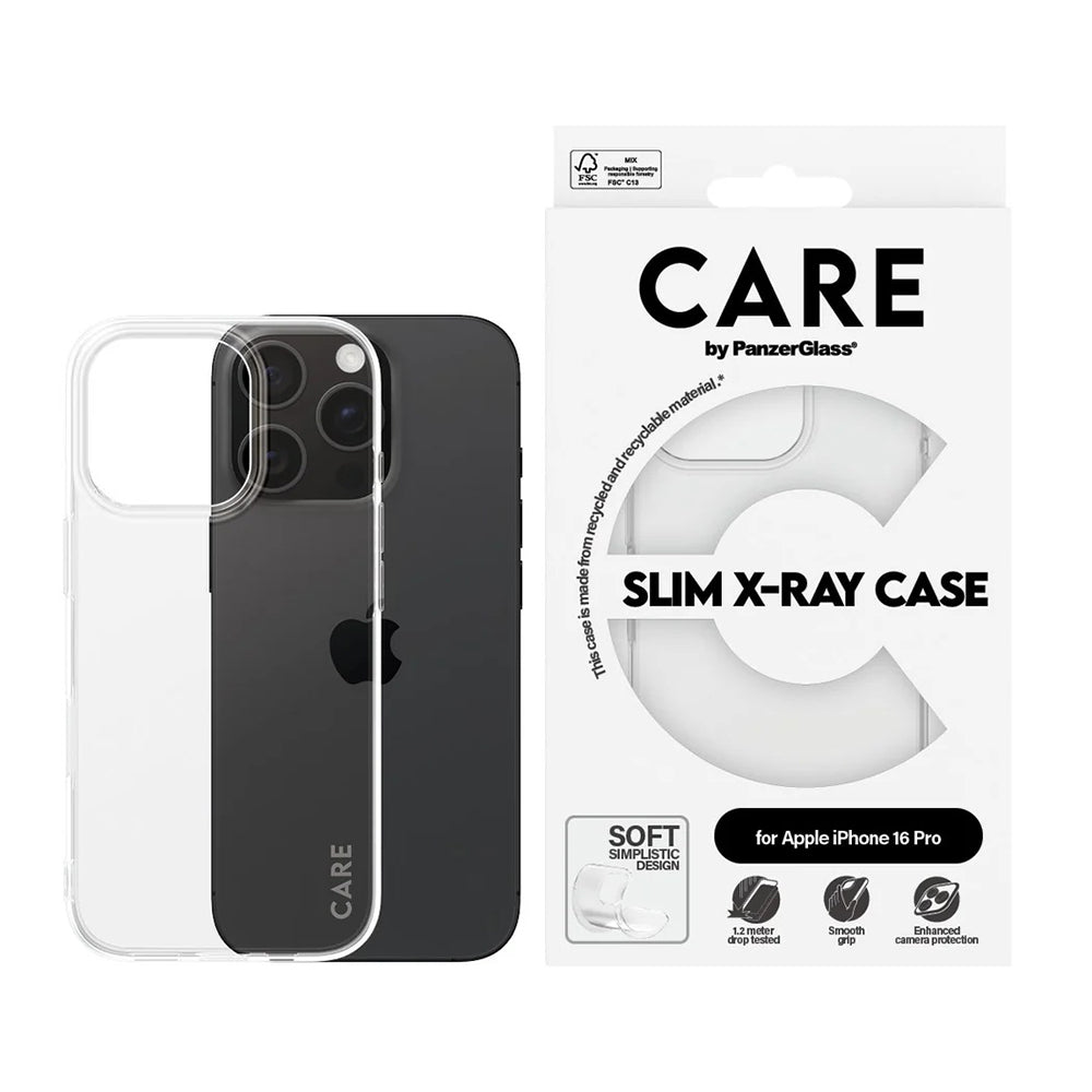 PanzerGlass® - CARE Fashionable Case - iPhone 16 Pro - Transparent