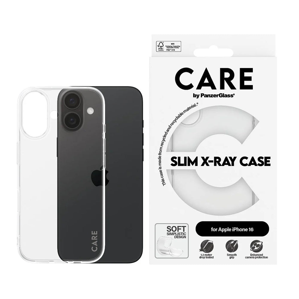 PanzerGlass® - CARE Fashionable Case - iPhone 16 - Transparent