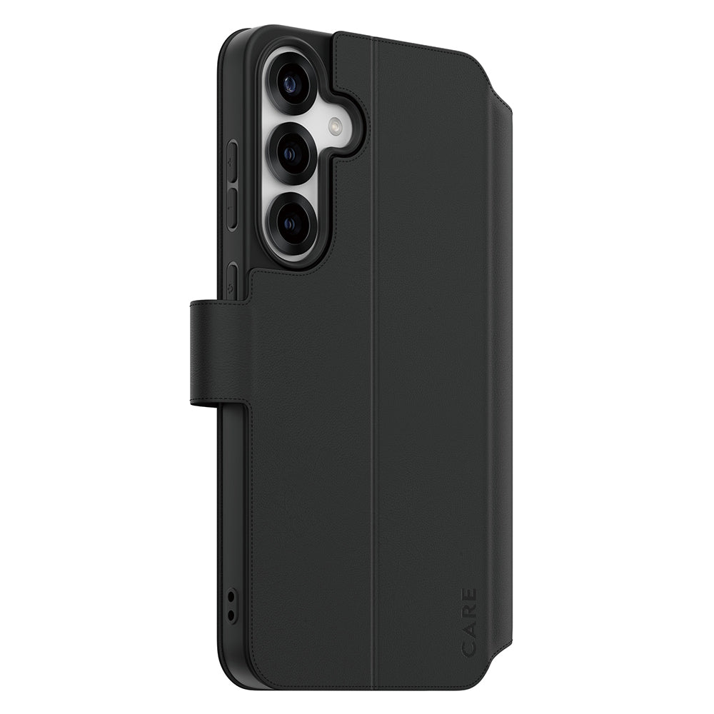 PanzerGlass® - CARE Feature Kickstand Wallet Case - Samsung Galaxy S25 Plus - Black