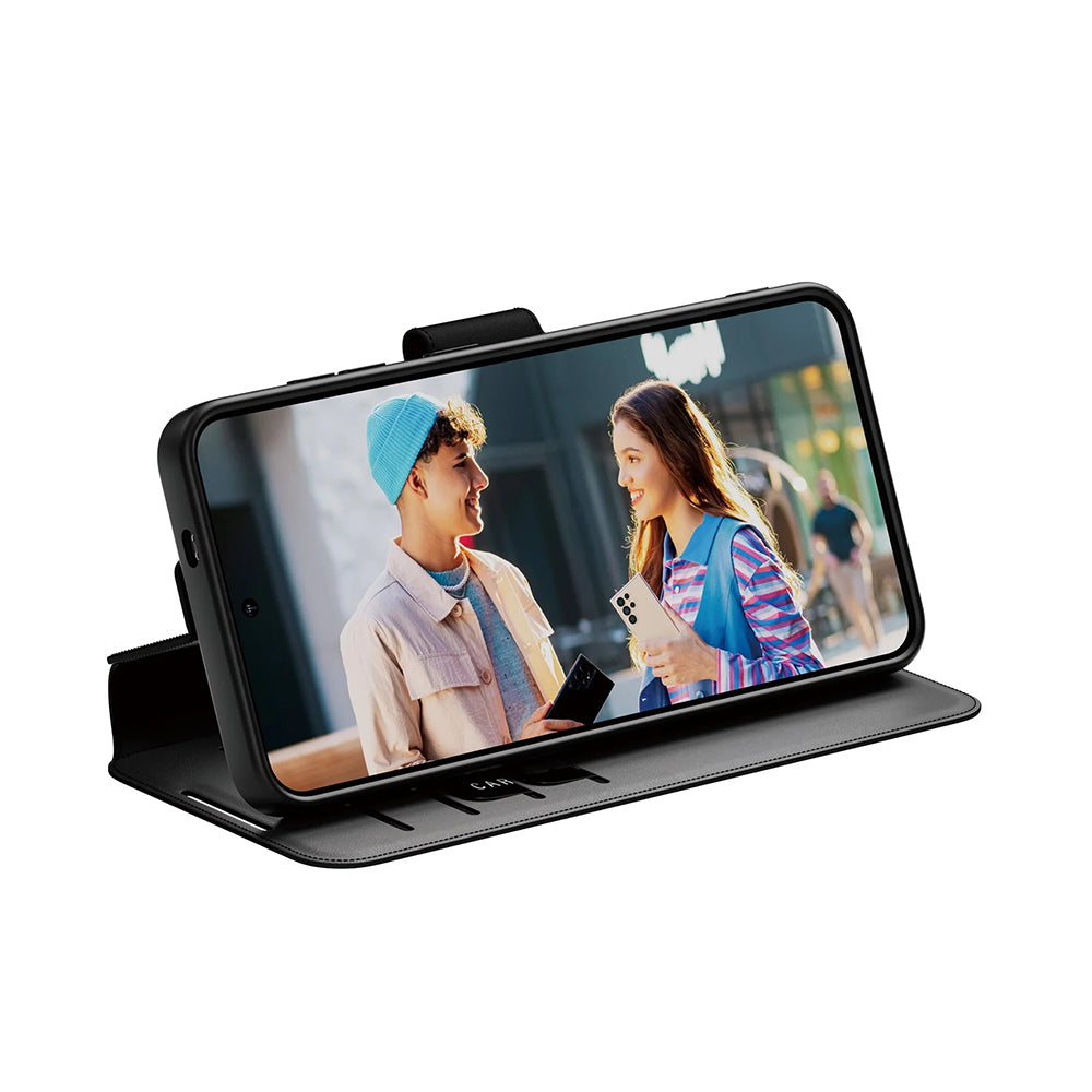 PanzerGlass® - CARE Feature Kickstand Wallet Case - Samsung Galaxy S25 - Black
