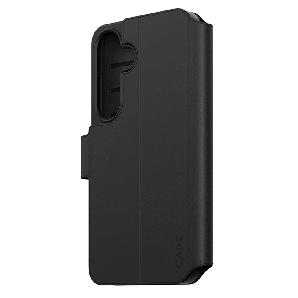 PanzerGlass® - CARE Feature Kickstand Wallet Case - Samsung Galaxy S25 - Black