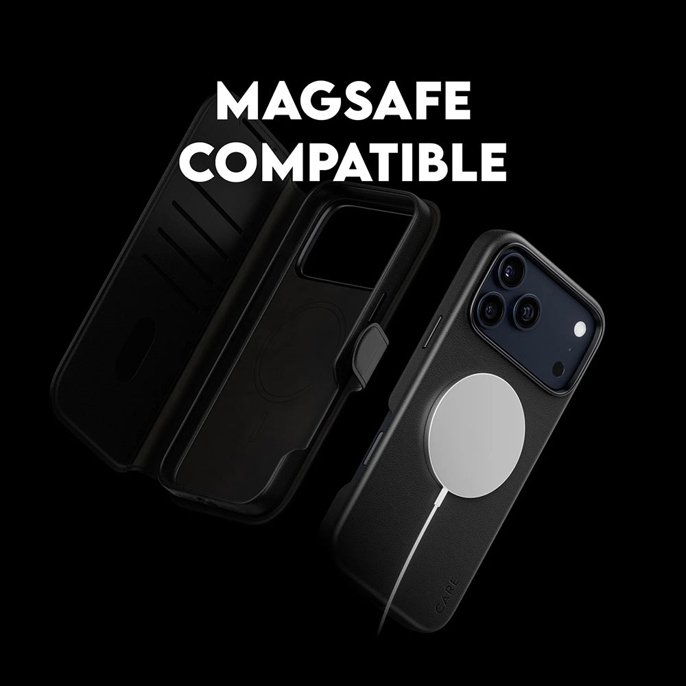 PanzerGlass® - CARE Feature MagSafe Case Tango Two-in-One Wallet - iPhone 17 Pro Max - Black
