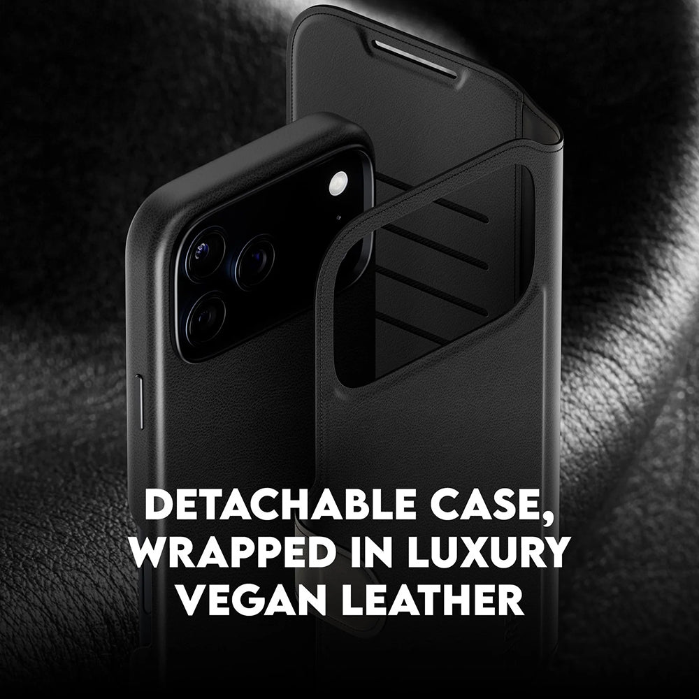 PanzerGlass® - CARE Feature MagSafe Case Tango Two-in-One Wallet - iPhone 17 Pro Max - Black