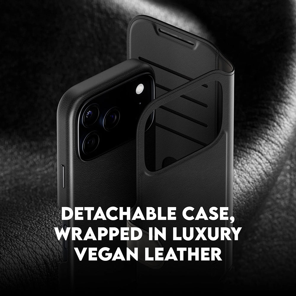 PanzerGlass® - CARE Feature MagSafe Case Tango Two-in-One Wallet - iPhone 17 Pro - Black