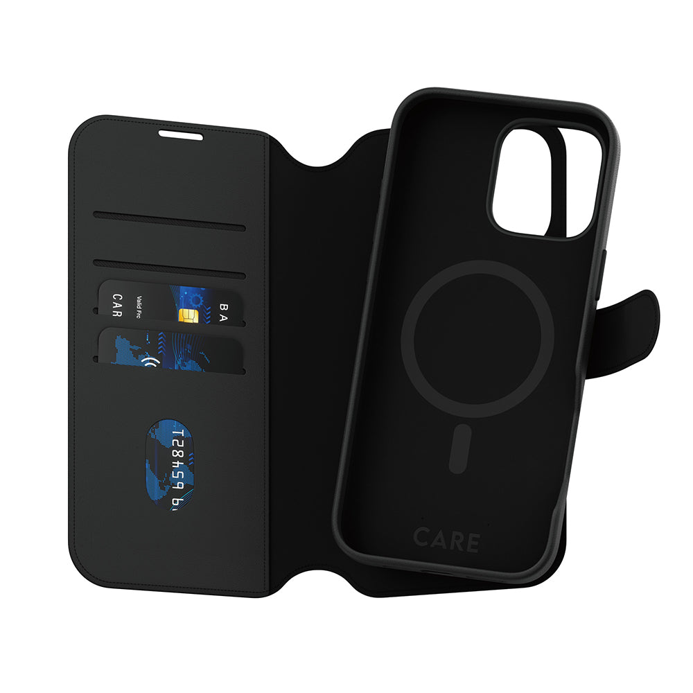 PanzerGlass® - CARE Feature MagSafe Case Tango Two-in-One Wallet - iPhone 16 Pro Max - Black