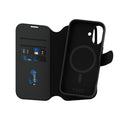 PanzerGlass® - CARE Feature MagSafe Case Tango Two-in-One Wallet - iPhone 16 - Black