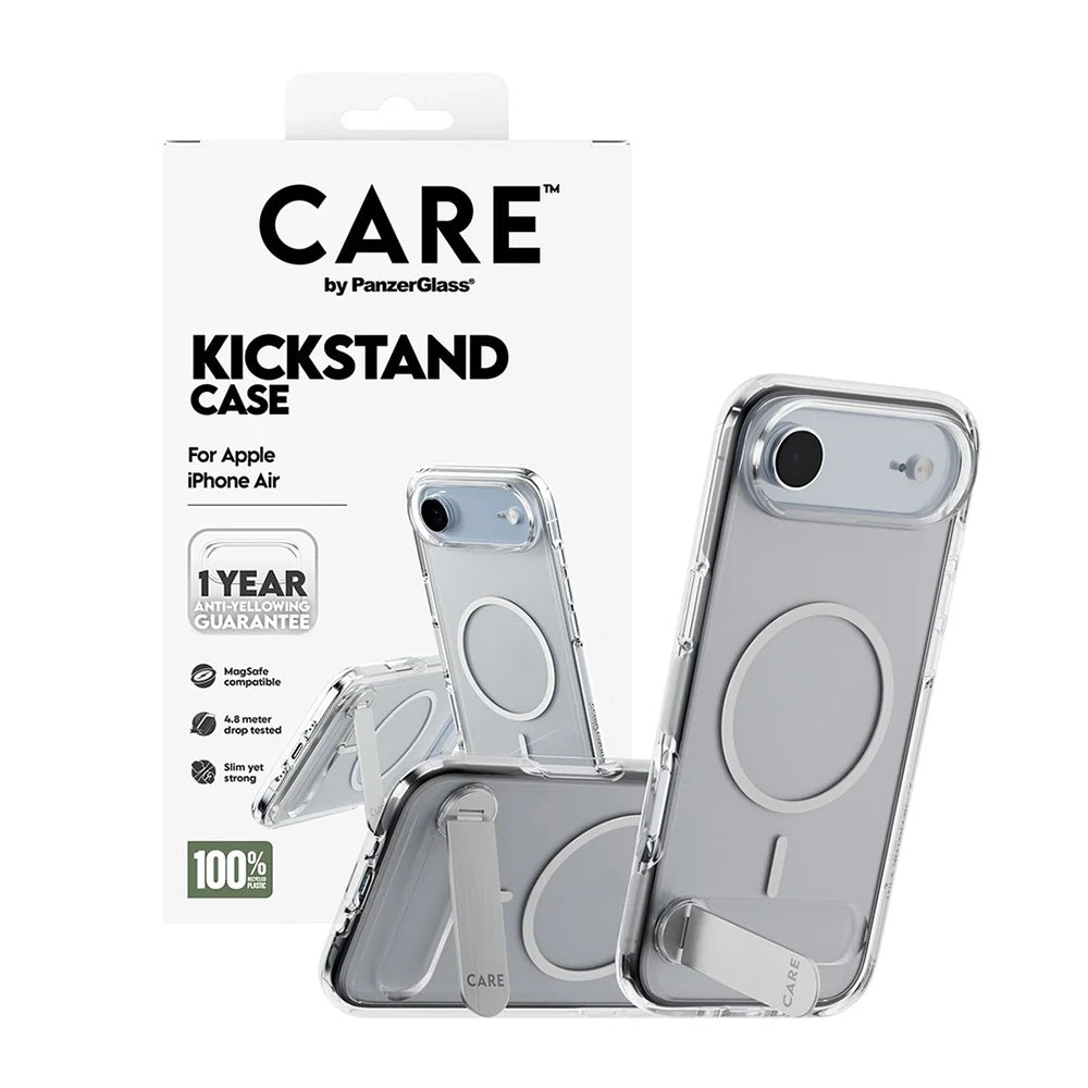 PanzerGlass® - CARE Feature Kickstand MagSafe - iPhone 17 Air - Clear