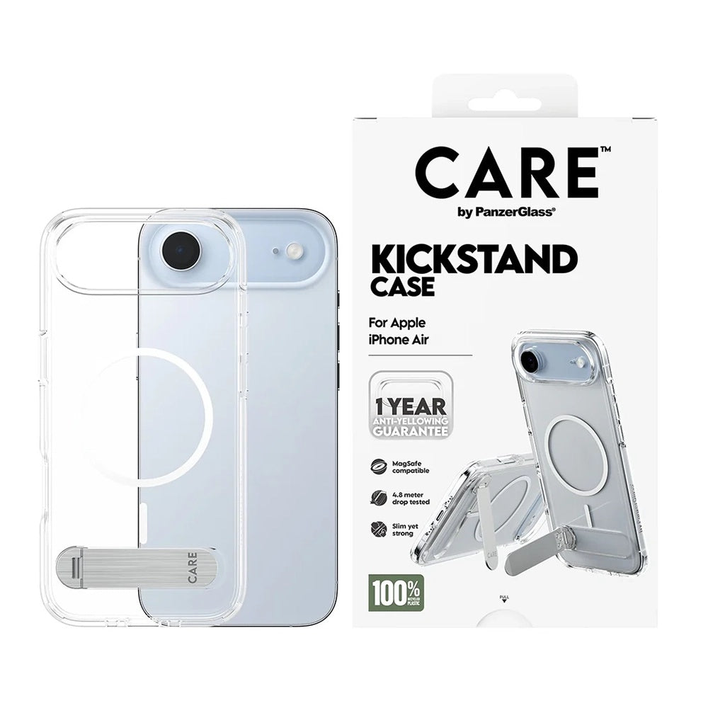 PanzerGlass® - CARE Feature Kickstand MagSafe - iPhone 17 Air - Clear