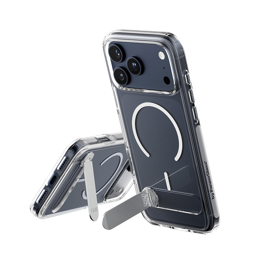 PanzerGlass® - CARE Feature Kickstand MagSafe - iPhone 17 Pro Max - Clear