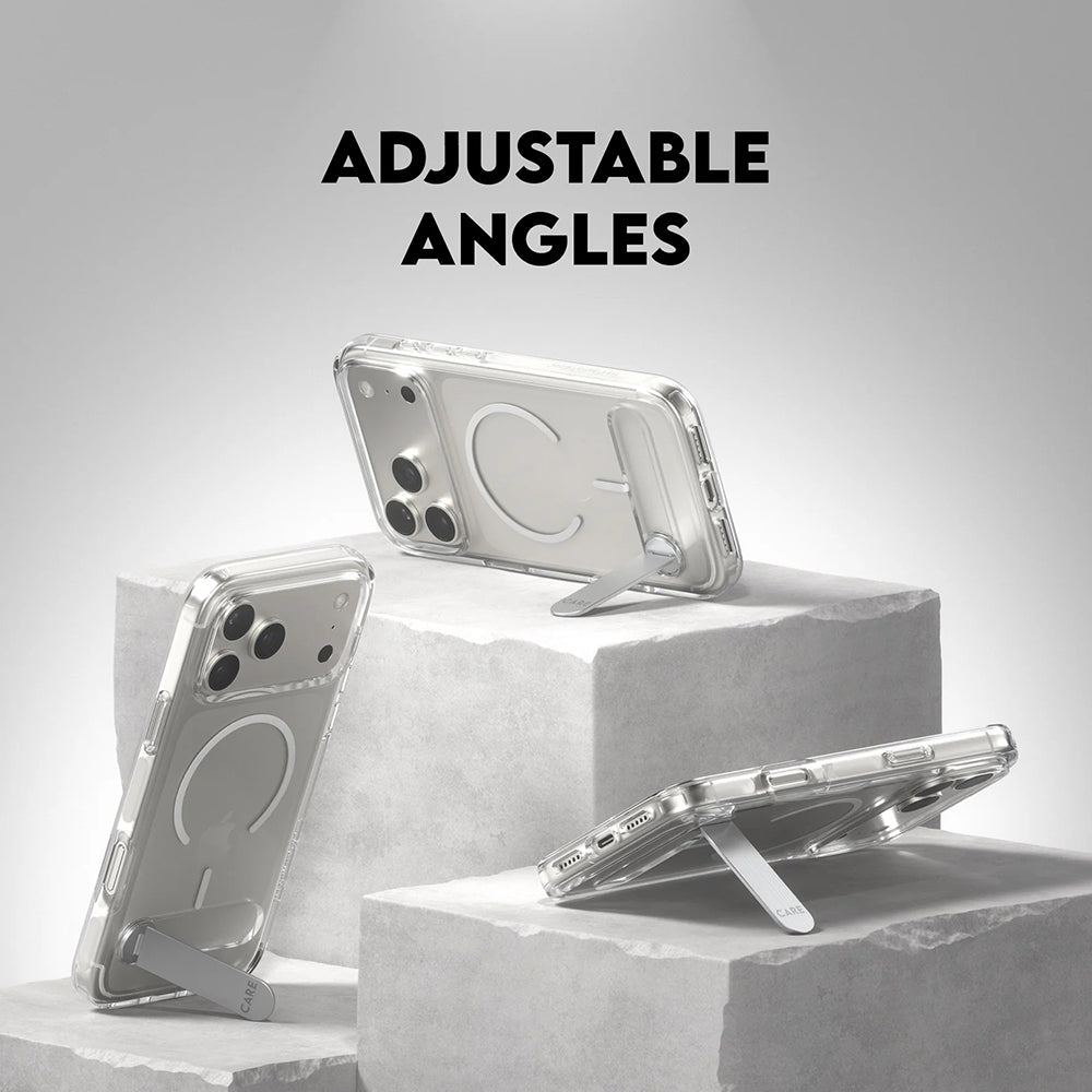 PanzerGlass® - CARE Feature Kickstand MagSafe - iPhone 17 Pro Max - Clear