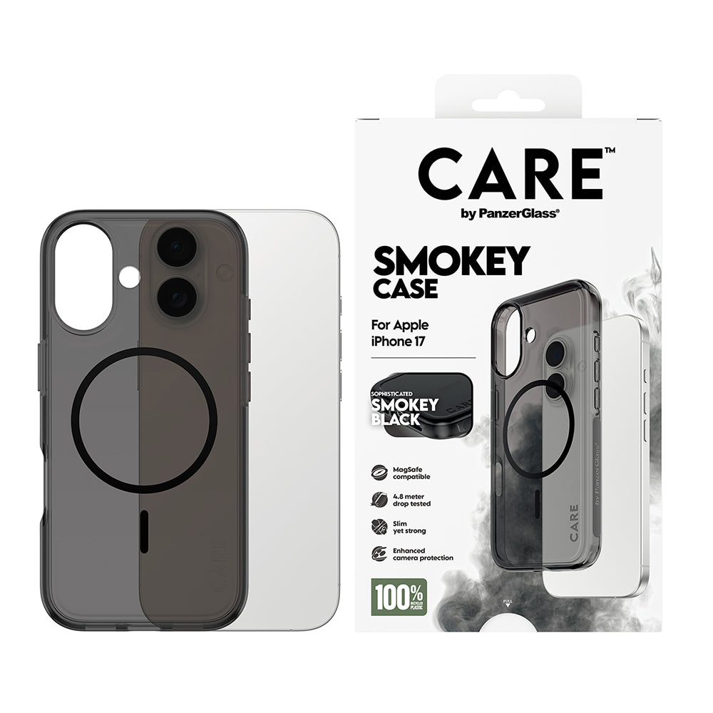 PanzerGlass® - CARE Flagship Urban Explorer Black MagSafe - iPhone 17 - Smokey