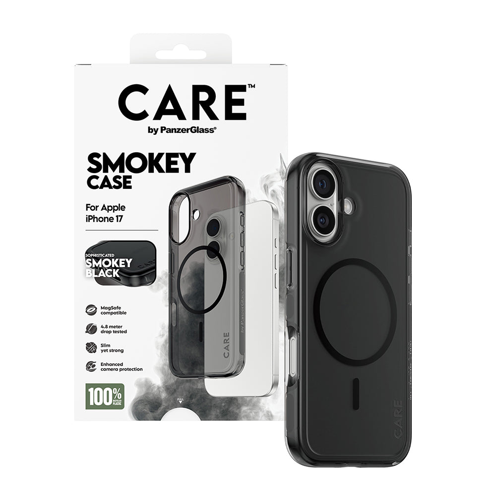 PanzerGlass® - CARE Flagship Urban Explorer Black MagSafe - iPhone 17 - Smokey