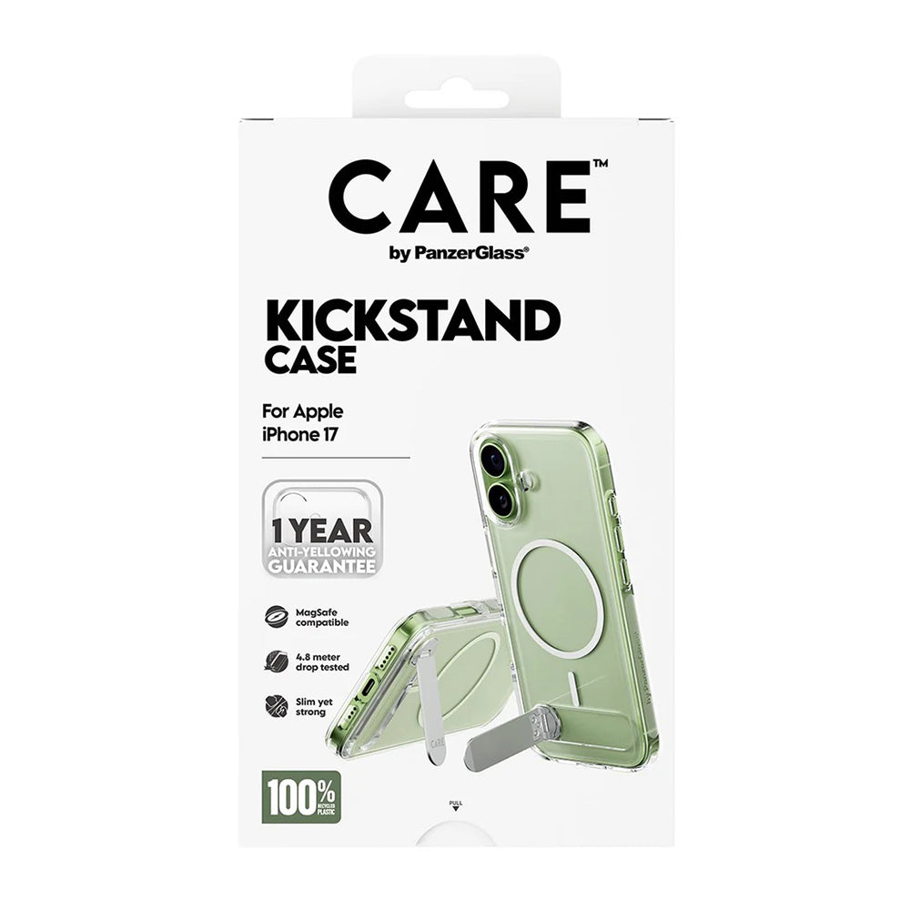 PanzerGlass® - CARE Feature Kickstand MagSafe - iPhone 17 - Clear