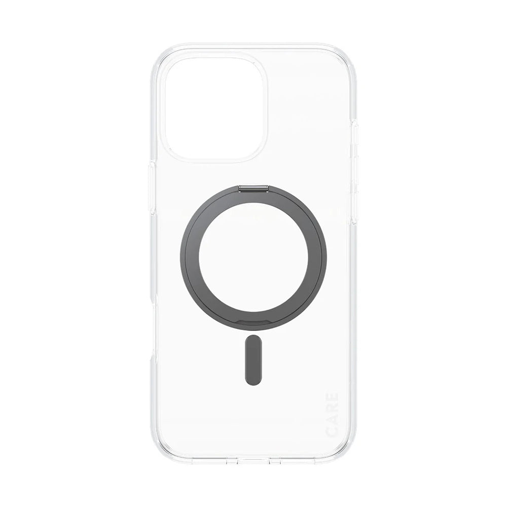 PanzerGlass® - CARE Feature Black Kickstand & MagSafe - iPhone 16 Pro Max - Clear