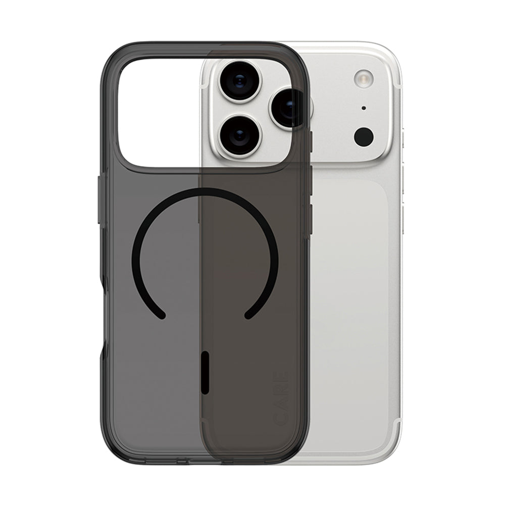 PanzerGlass® - CARE Flagship Urban Explorer Black MagSafe - iPhone 17 Pro Max - Smokey