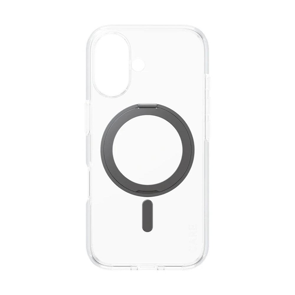 PanzerGlass® - CARE Feature Black Kickstand & MagSafe - iPhone 16 - Clear
