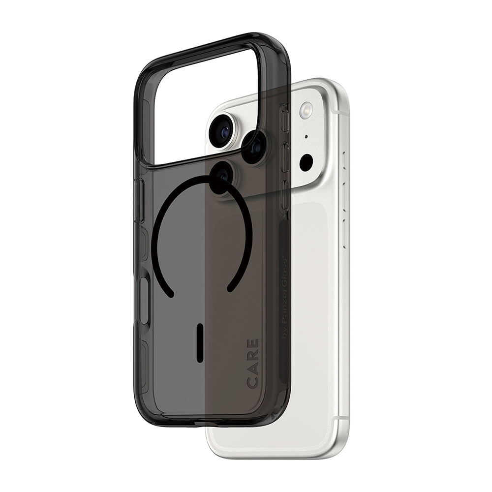 PanzerGlass® - CARE Flagship Urban Explorer Black MagSafe - iPhone 17 Pro Max - Smokey