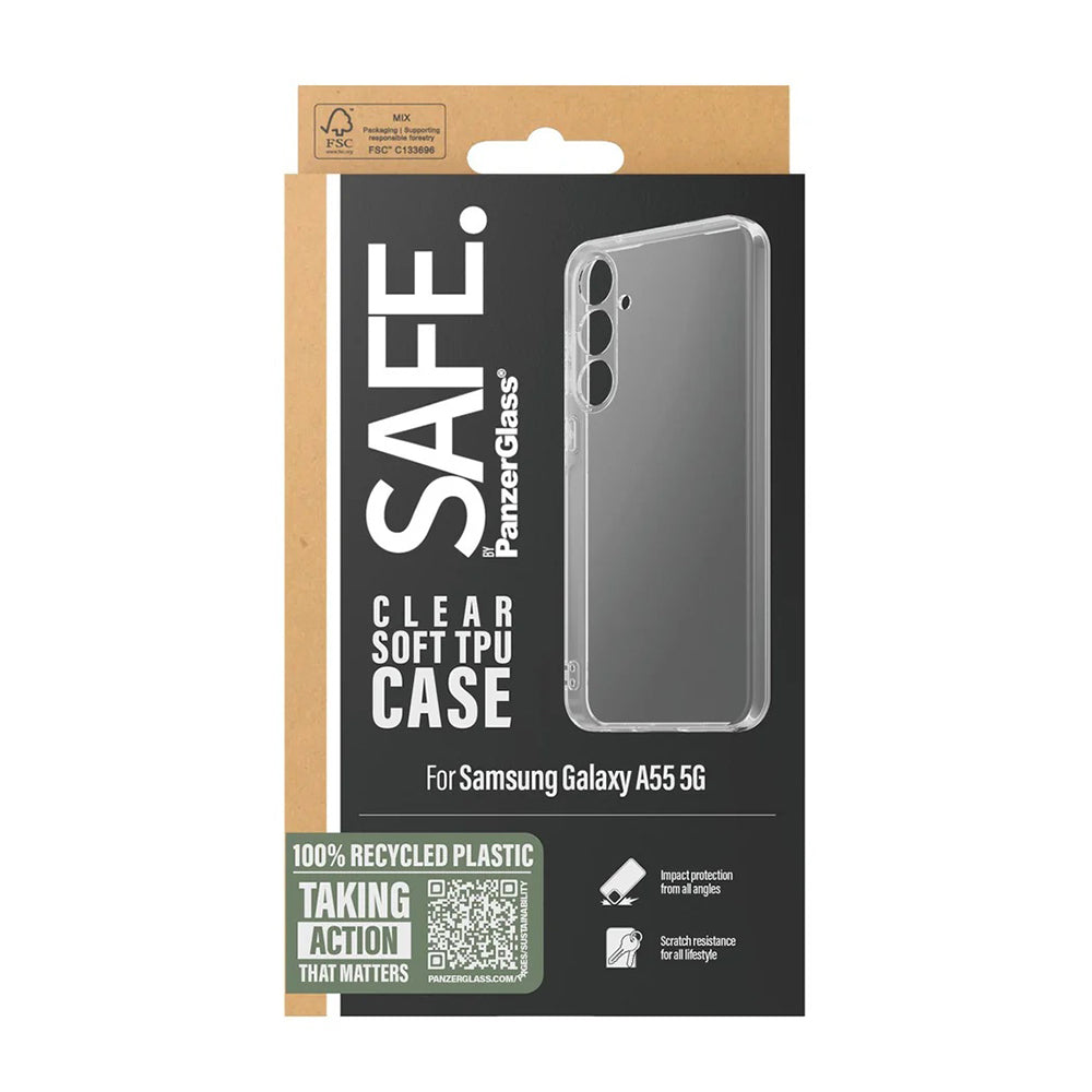PanzerGlass® - SAFE. TPU Case Series - Samsung Galaxy A55 5G - Transparent