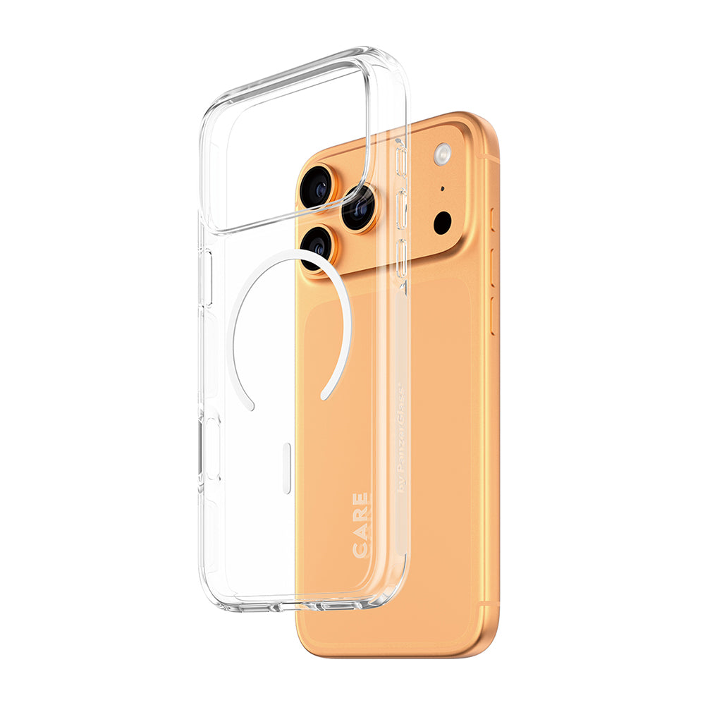 PanzerGlass® - CARE Flagship Urban Explorer White MagSafe - iPhone 17 Pro - Clear