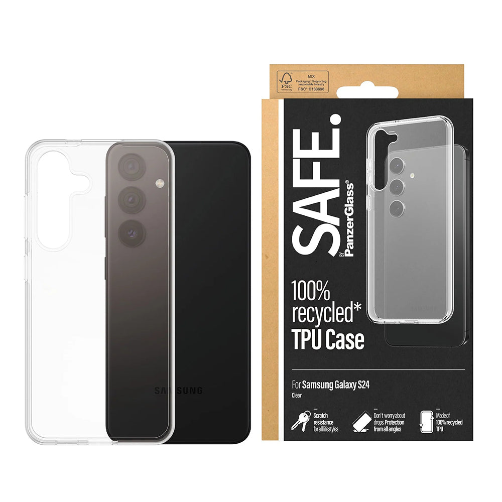 PanzerGlass® - SAFE. TPU Case Series - Samsung Galaxy S24 - Transparent