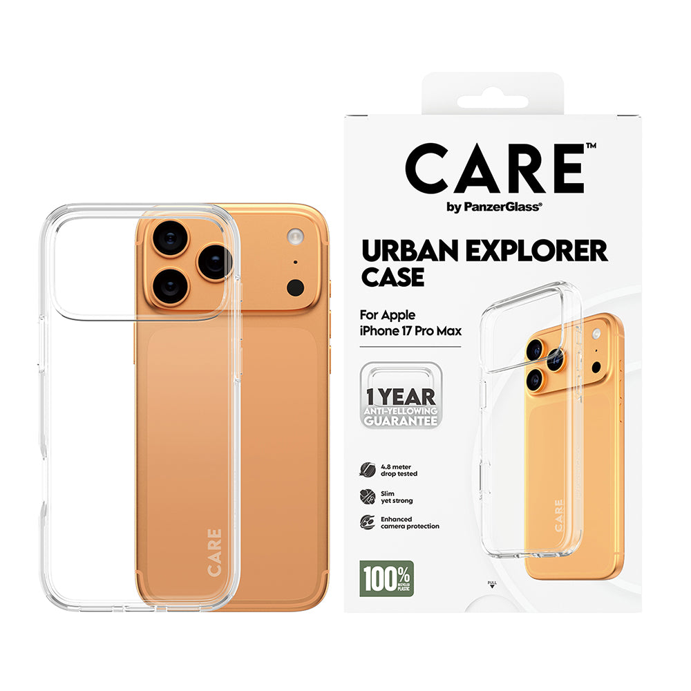 PanzerGlass® - CARE Flagship Urban Explorer - iPhone 17 Pro - Clear
