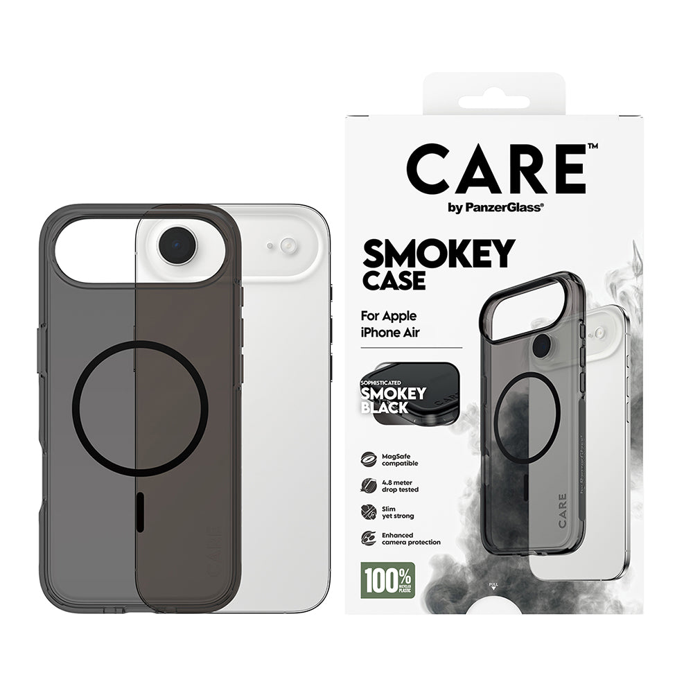 PanzerGlass® - CARE Flagship Urban Explorer Black MagSafe - iPhone 17 Air - Smokey