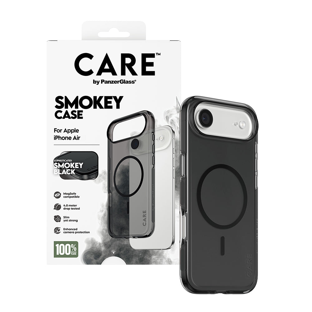 PanzerGlass® - CARE Flagship Urban Explorer Black MagSafe - iPhone 17 Air - Smokey