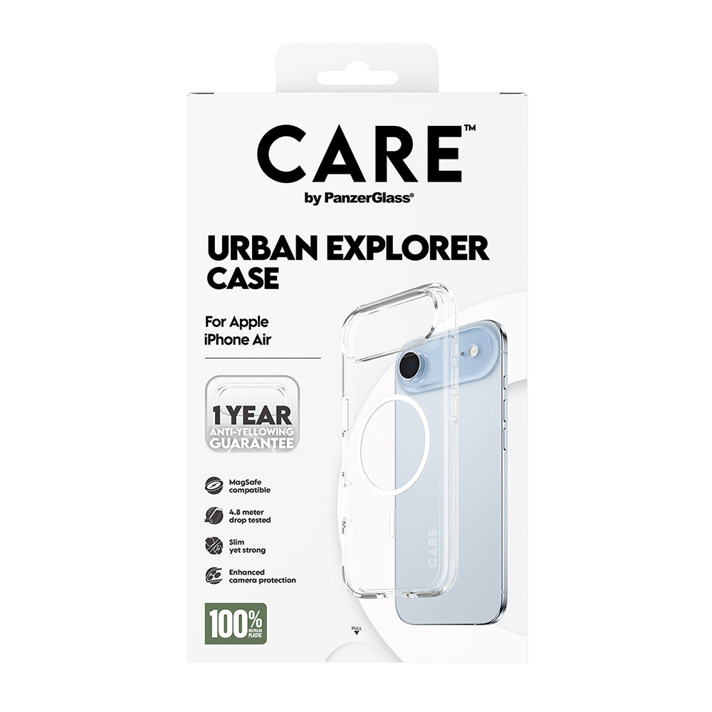 PanzerGlass® - CARE Flagship Urban Explorer White MagSafe - iPhone 17 Air - Clear