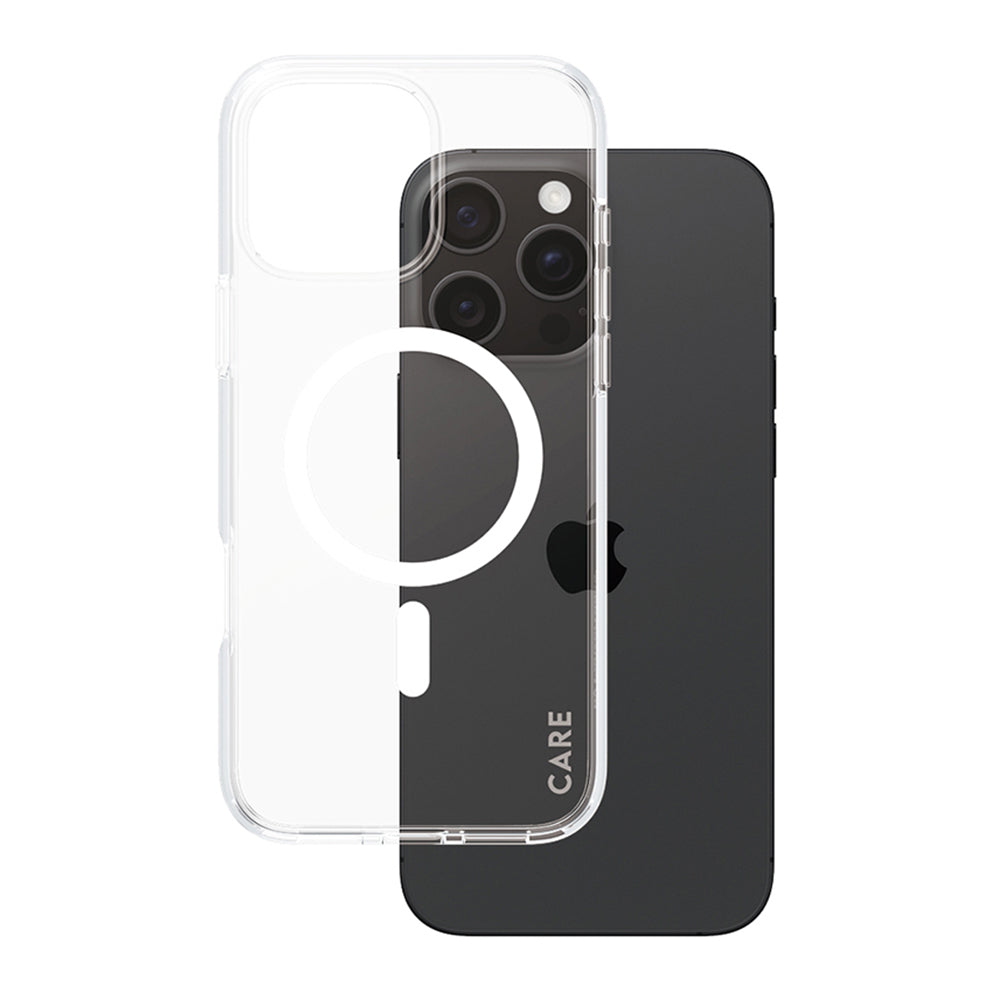 PanzerGlass® - CARE Flagship Urban Combat White MagSafe - iPhone 16 Pro Max - Clear