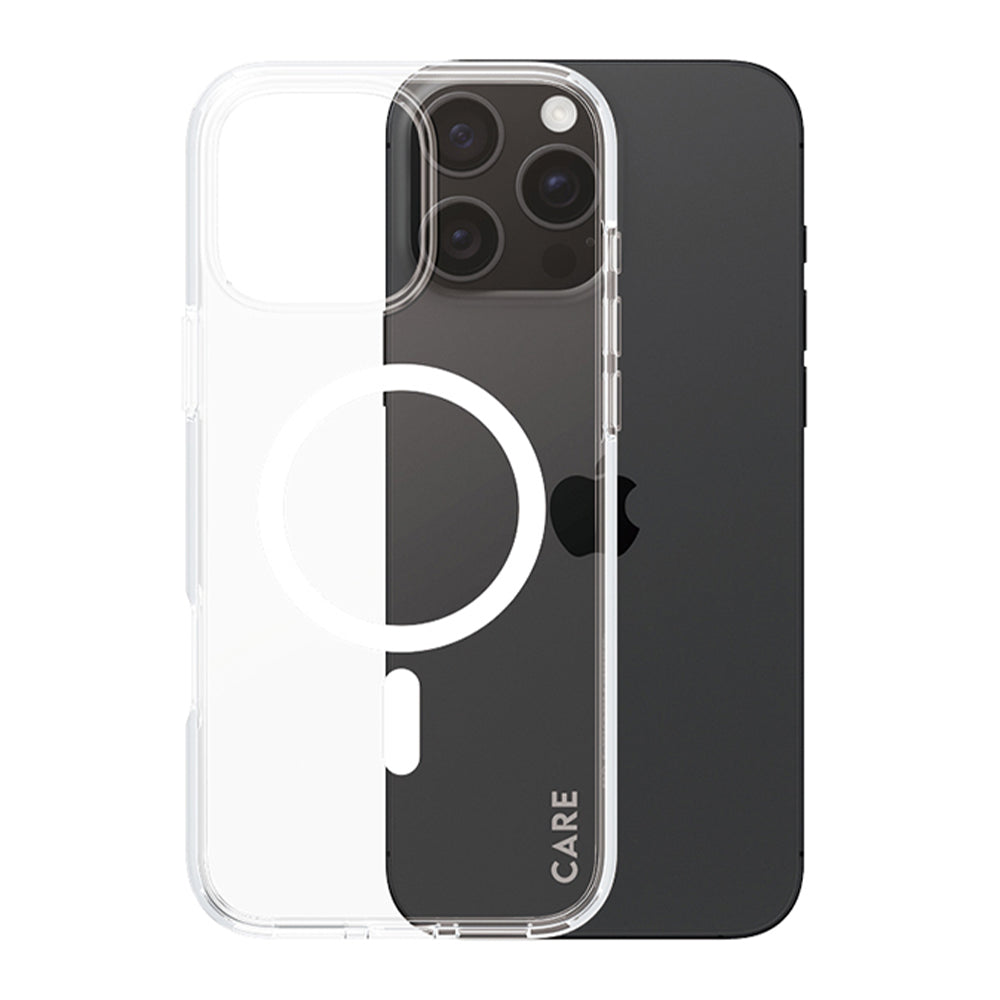 PanzerGlass® - CARE Flagship Urban Combat White MagSafe - iPhone 16 Pro Max - Clear